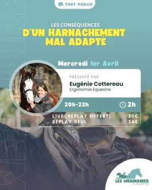 Entre les problèmes locomoteurs inexplicables, les blessures à répétition, les asymétries qu'on arrive pas à corriger ... Et si tout ça venait du matériel qu'on utilise ? Rejoignez le formidable univers d'Eugénie Cottereau et plongez vous dans l'ergonomie équestre !