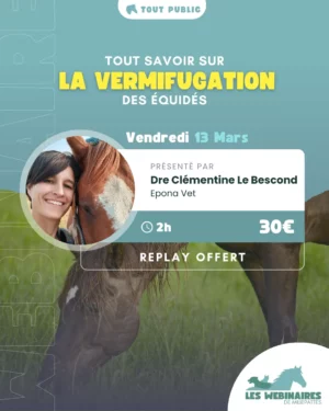 Comment tu vermifuges ton cheval ? Tu sais pourquoi ? Strongles et tutti quanti, tu y comprends quelque chose ? Dre Clémentine Le Bescond décortique tout ça pour toi !